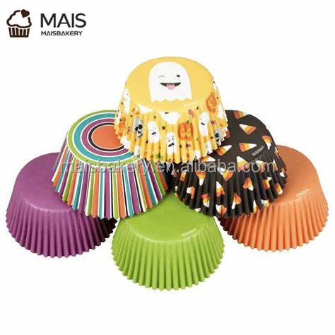 MaisBakery disposable greaseproof paper non stick single wall round black cupcake liners muffin cases paper muffin cake holder