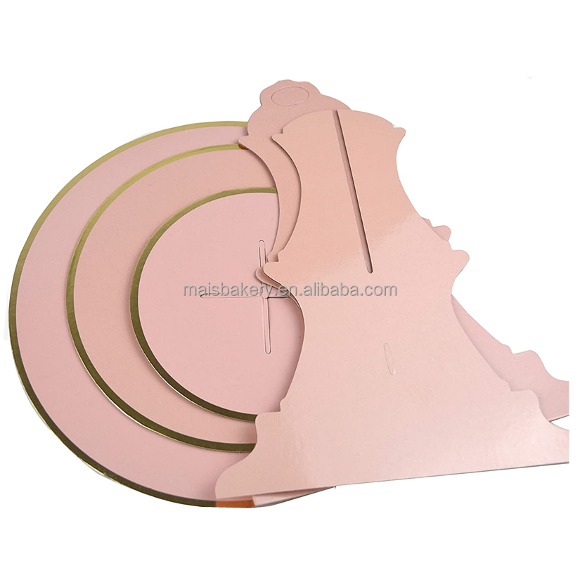 MaisBakery manufacture 1 Tier Cake Stand, Mini Cardboard Cake Stands for Dessert Tables, Cupcake Display