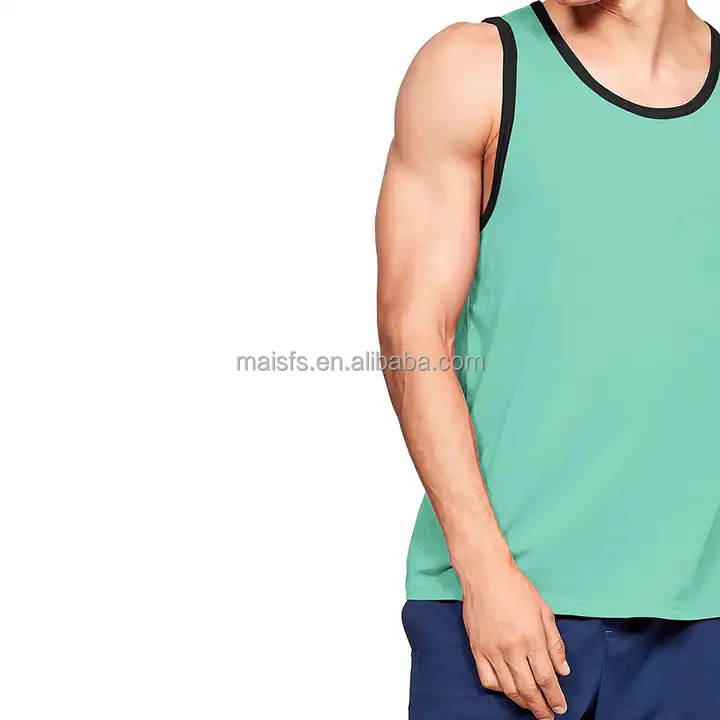 Men Bamboo Bodybuilding Gym Workout Tank Top Custom High Quality Fashion Fitness Vest