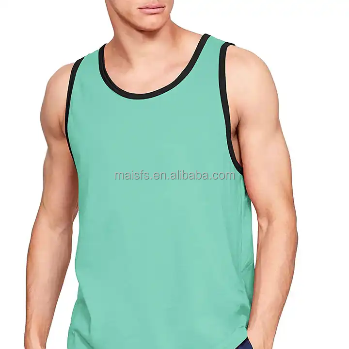 Men Bamboo Bodybuilding Gym Workout Tank Top Custom High Quality Fashion Fitness Vest