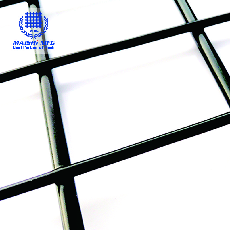 Black epoxy powder coated welded wire mesh