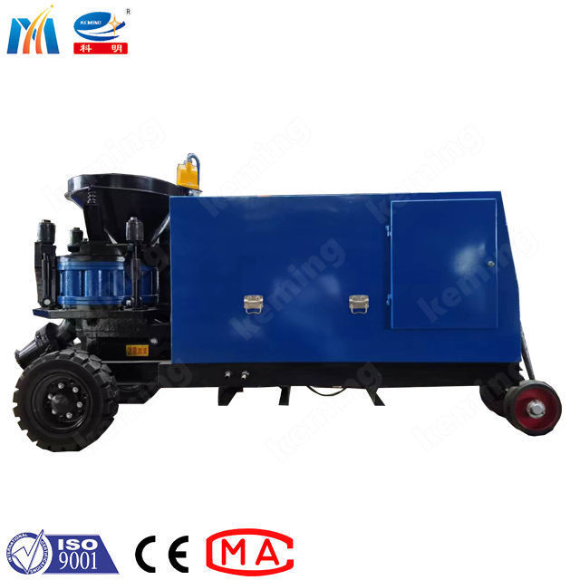 keming supplier KSP - 7 diesel engine dry and wet shotcrete rubber plates concrete gunite machine