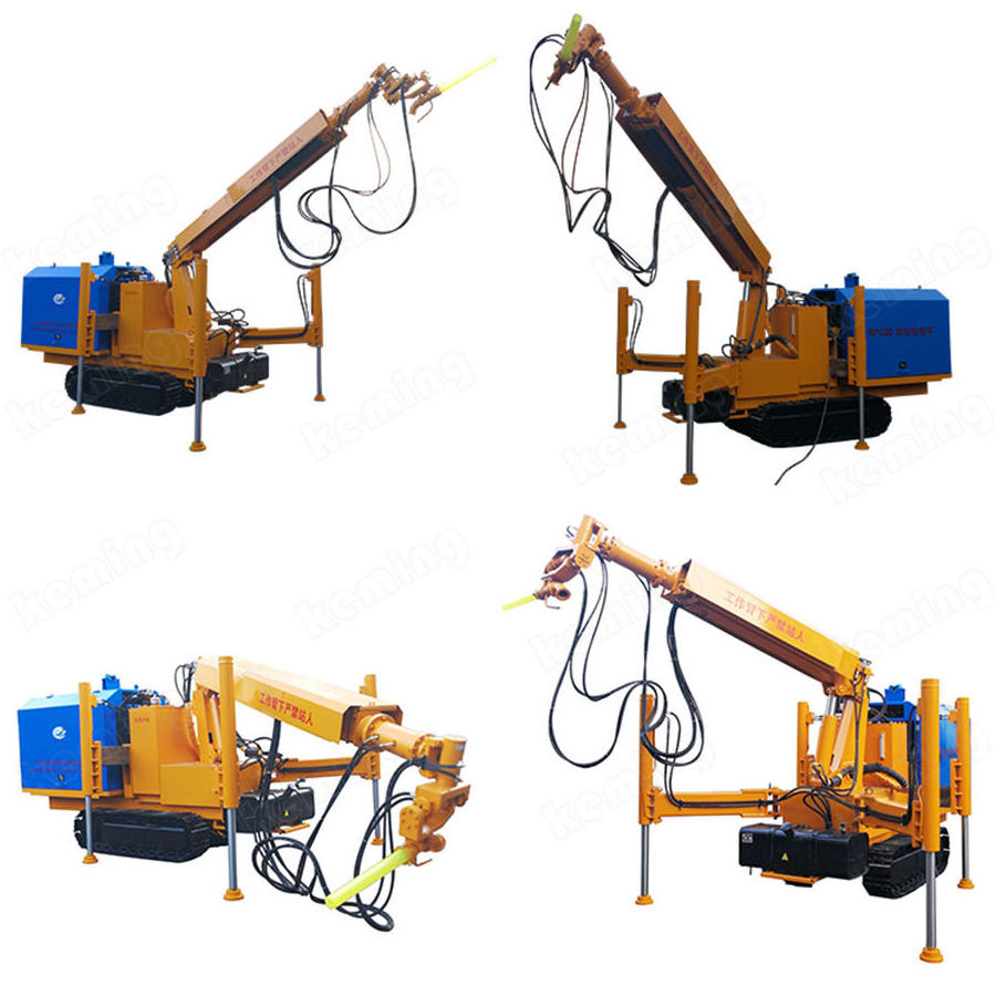 remote handle control KPC-80 four outrigger gunite machine shotcreting machine shotcrete robot for engineering