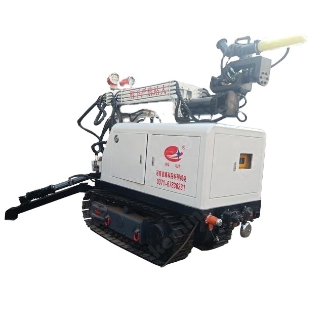 excavator spraying gun 6m height spraying concrete shotcrete robot with remote control for slope protection