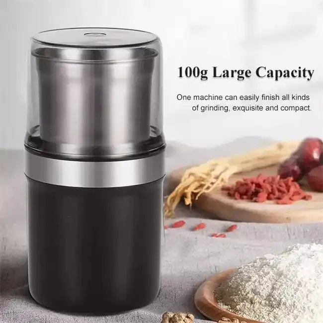 Small Mini Electric Wet and Dry Grinder for Spices, Coffee Beans, Spice Blender and Espresso Grinder