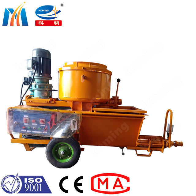 accelerator agent adding screw mortar spraying machine cement gunite machines