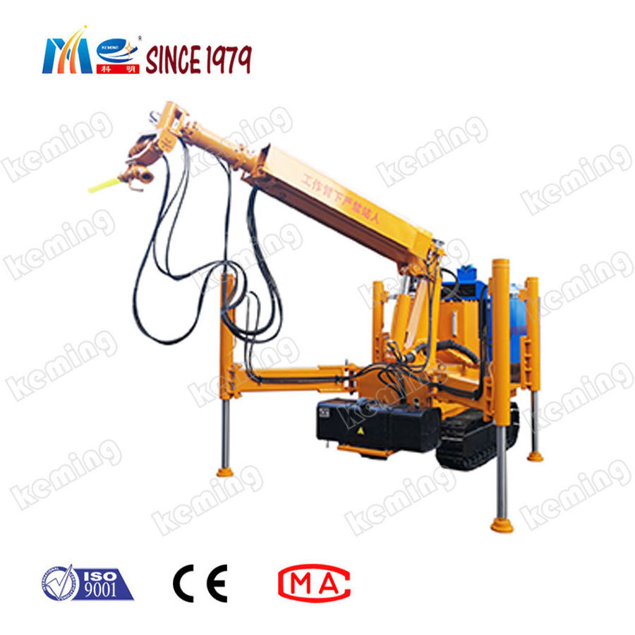 remote handle control KPC-80 four outrigger gunite machine shotcreting machine shotcrete robot for engineering