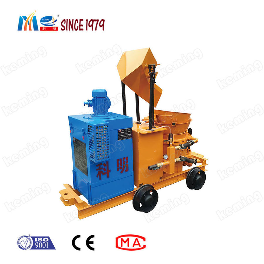 China supplier 4-5 m3/h dry dedusting shotcrete machine concrete gunite machine for foundation pit support