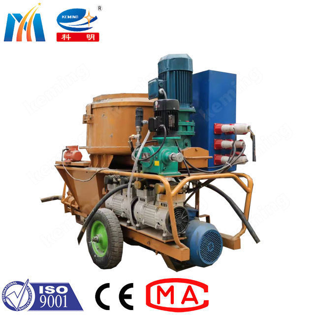 accelerator agent adding screw mortar spraying machine cement gunite machines