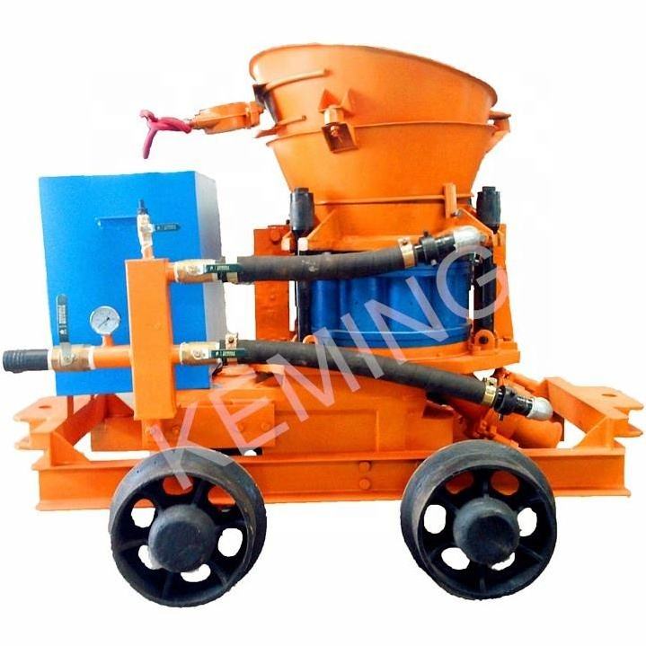 China small size 4-5 m3/h dry dedusting shotcrete machine concrete gunite machine for slope support