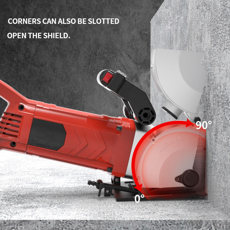 Portable Water And Electricity Installation Dust-free Concrete Wall Cutting Concrete Cutting  Slot Mini Grooving Machine