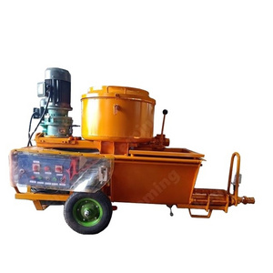 accelerator agent adding screw mortar spraying machine cement gunite machines