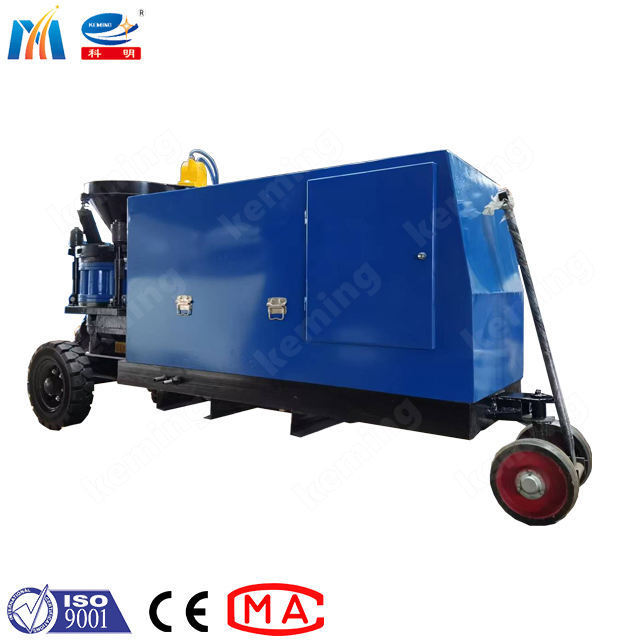 keming supplier KSP - 7 diesel engine dry and wet shotcrete rubber plates concrete gunite machine