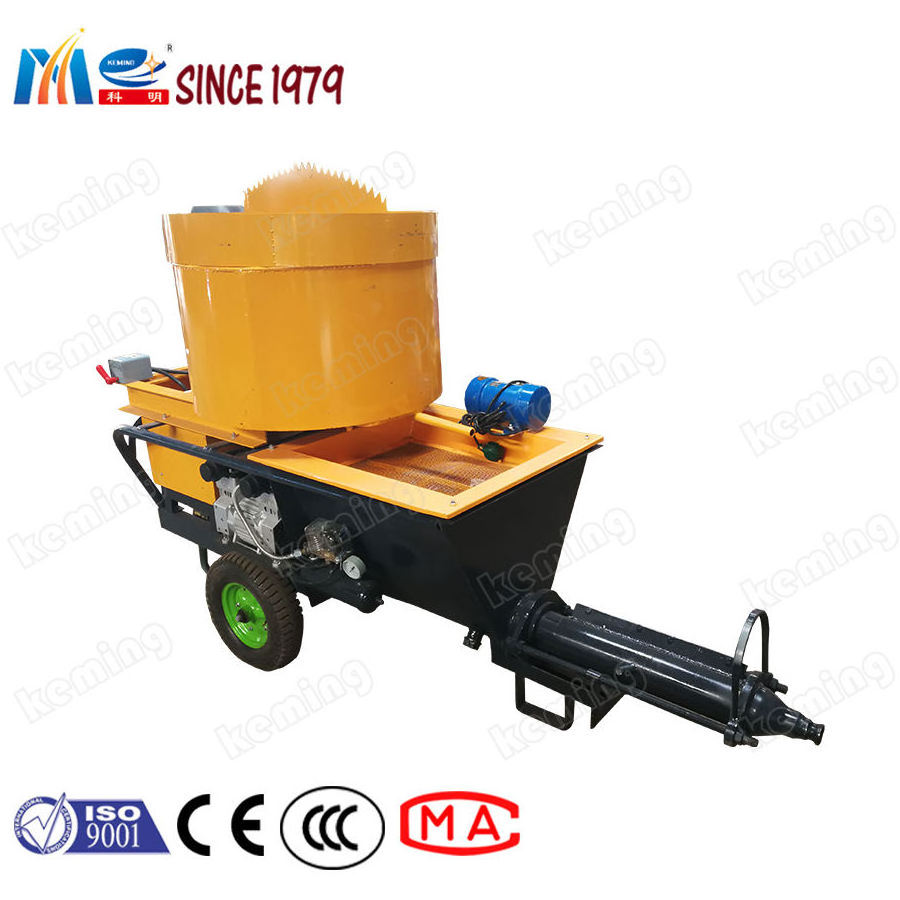 accelerator agent adding screw mortar spraying machine cement gunite machines