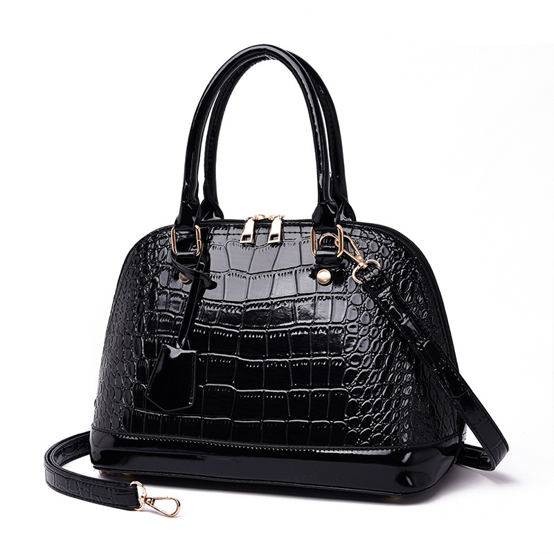 Fashion Office Lady PU Leather Handbag Crocodile Cow Leather Tote Bag Handbags