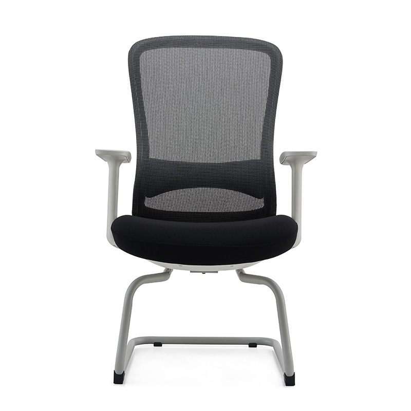 Reception Room Chair Mesh Fabric Office Guest Chair Mid Back Visitor Chairs For Meeting Room