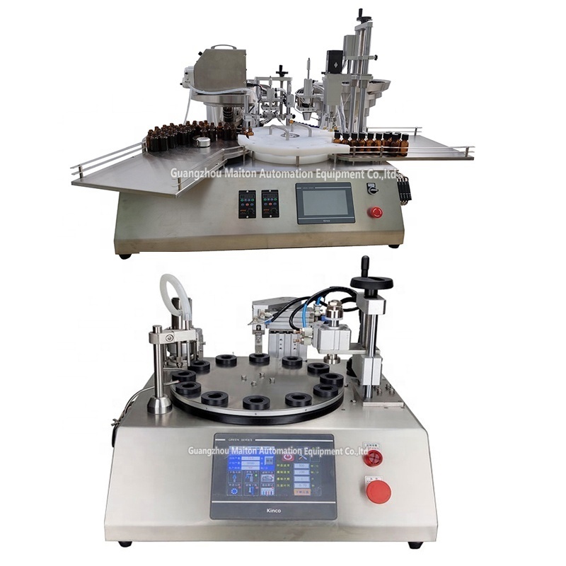 Tabletop 3 ml cartridges capping machine for syringe pens/vial filling capping and labeling machine