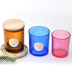 Home Decor Products 220ML 320ML Candle Jar Glass Tea Light Candles In Clear Cup