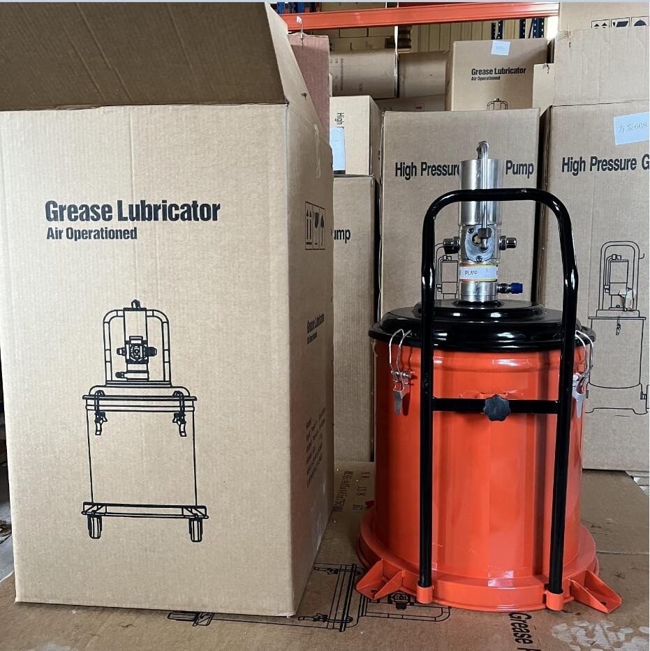 Greaser Gear Lube Engine Hydraulic Oil Lubrication Pump Air Operated Grease Dispenser Pneumatic Grease Bucket Pump