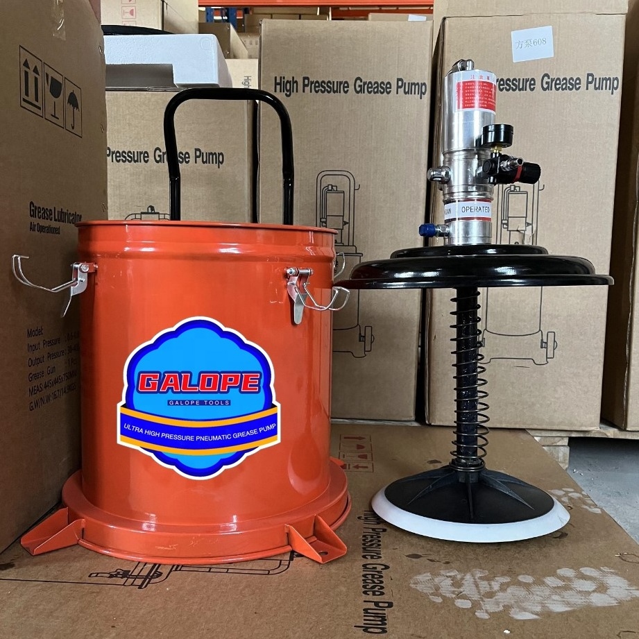 Greaser Gear Lube Engine Hydraulic Oil Lubrication Pump Air Operated Grease Dispenser Pneumatic Grease Bucket Pump