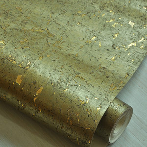 MYWIND Wallcovering Free Sample Gold Luxury  100% Natural Wood Eco-Friendly Material  Interior Decoration  Cork Wallpaper