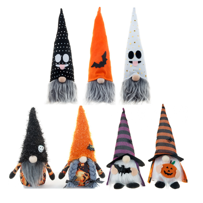 YH-180 Custom Light up Stuffed Gnomes Gonk Cloth Faceless Plush Halloween Gnomes For Halloween Decor