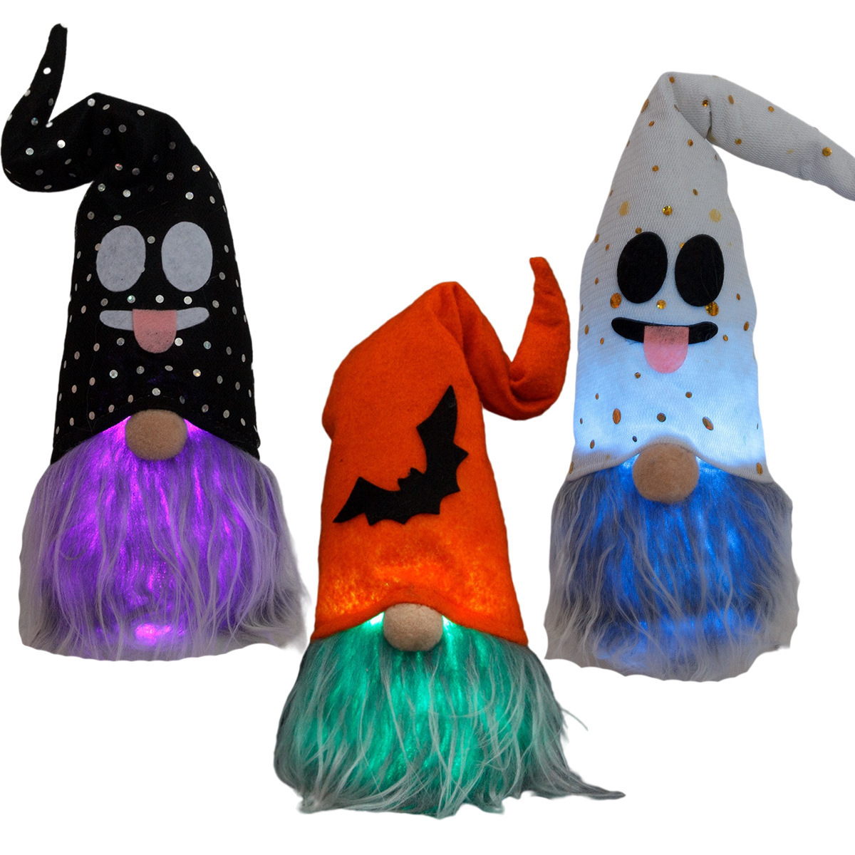 YH-180 Custom Light up Stuffed Gnomes Gonk Cloth Faceless Plush Halloween Gnomes For Halloween Decor