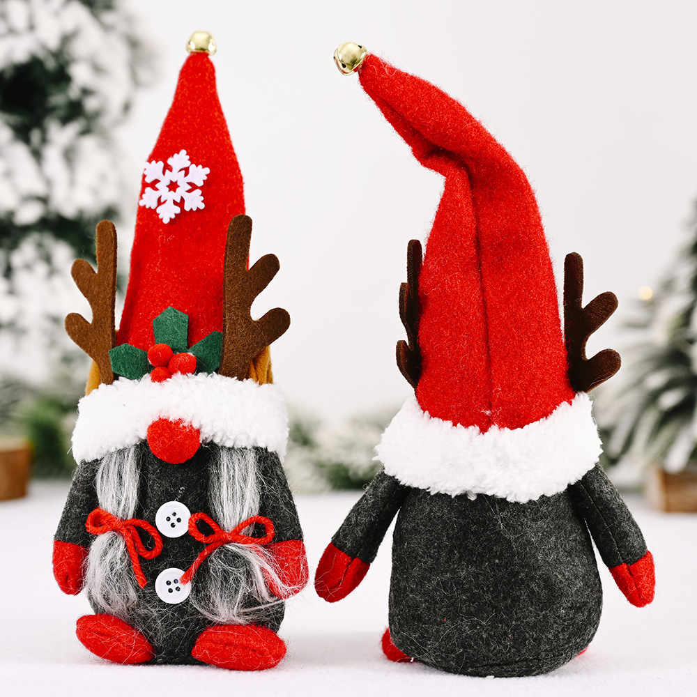 HB-959 Handmade Swedish Tomte Santa Scandinavian Figurine Mr and Mrs Christmas Gnomes Plush