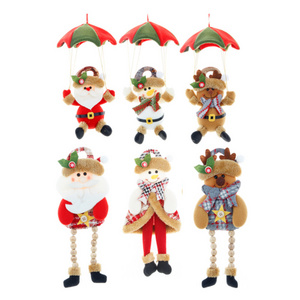 YH-127 Christmas party favors Christmas Snowman Tree Hanging Ornaments Gift Santa Claus Elk Reindeer Toy Doll