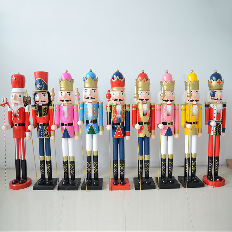 SW-302 Wholesale Large King Soldier Nutcracker 120cm Life Size Nutcracker for Festive Christmas home Decoration