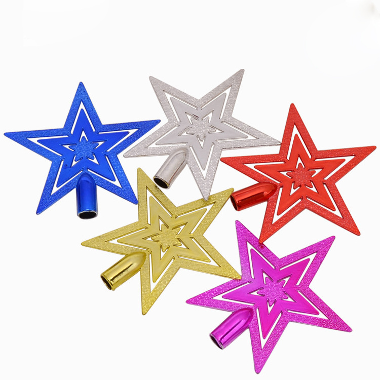 HU-276 Cheap Christmas Tree Topper Star for Xmas Decorations Holiday Seasonal Decor