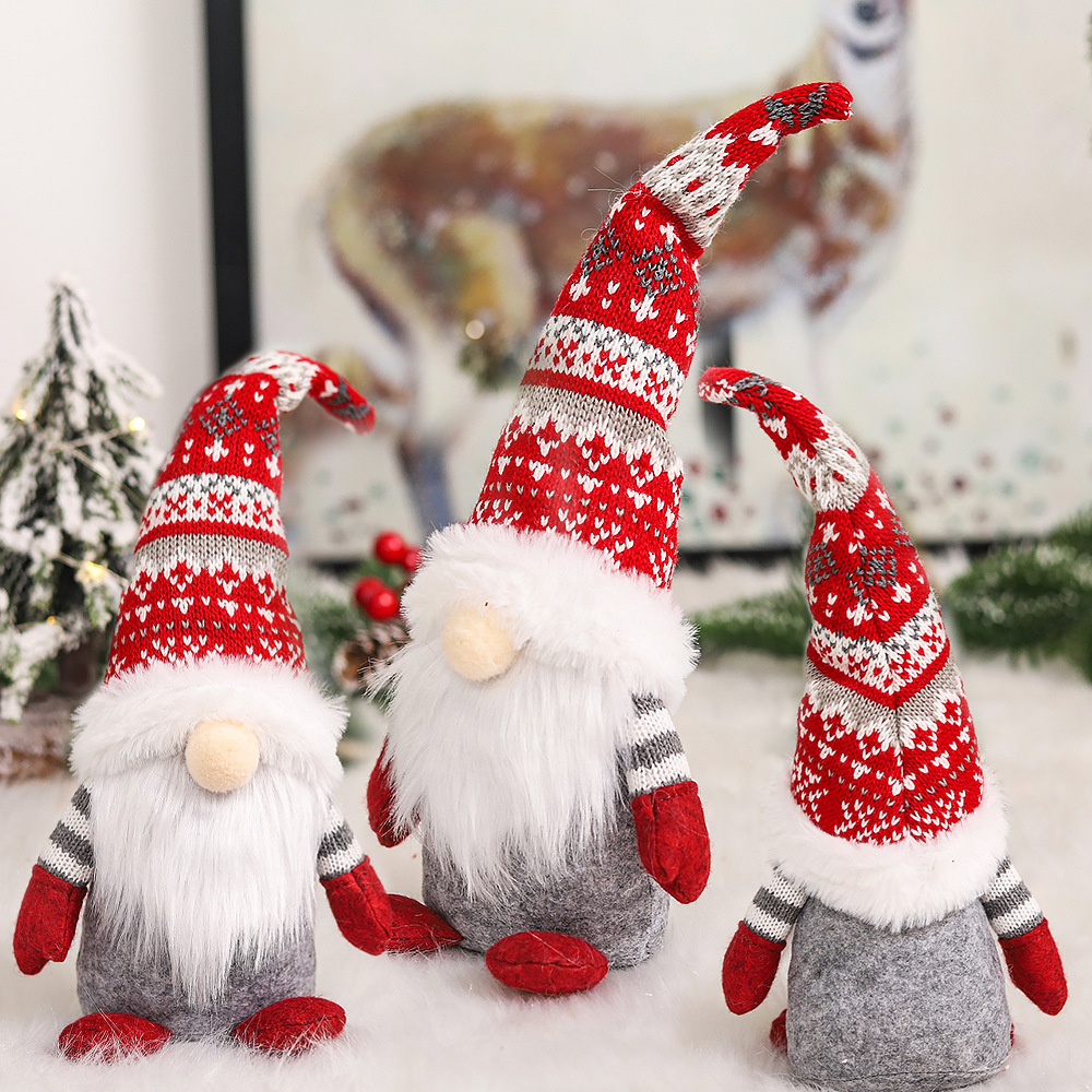 YQ-233 Christmas Ornaments Christmas Gnome Plush Navidad Merry Christmas Decoration Supplies Xmas Gonks 2022