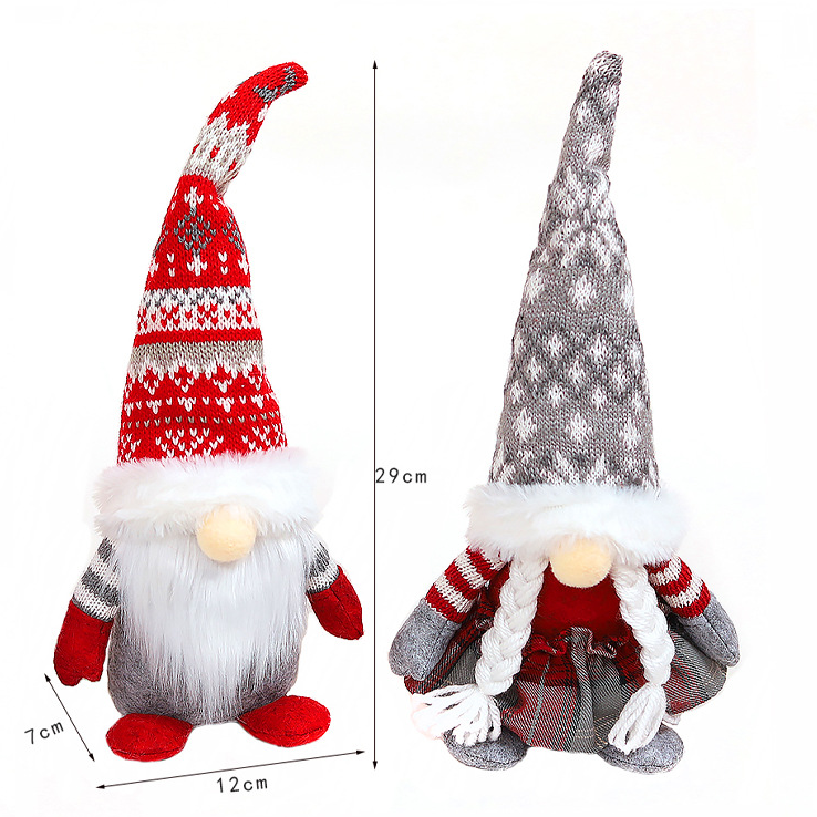 YQ-233 Christmas Ornaments Christmas Gnome Plush Navidad Merry Christmas Decoration Supplies Xmas Gonks 2022