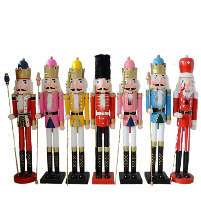 SW-302 Wholesale Large King Soldier Nutcracker 120cm Life Size Nutcracker for Festive Christmas home Decoration