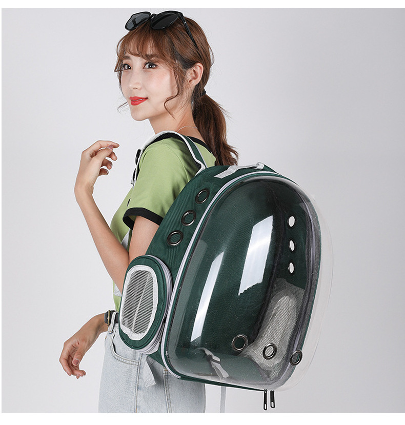 Clear Bubble Cat Backpack Magik Astronaut Pet Cat Dog Puppy Carrier Backpack Travel Bag Case Capsule Full view