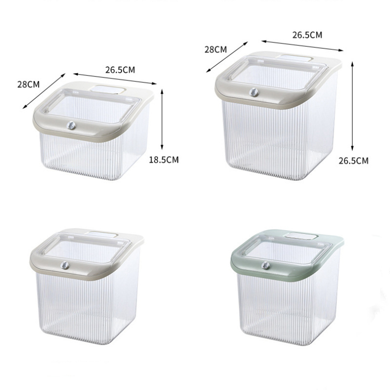 Airtight Food Storage Container with Lids Clear Plastic Dry Food Canisters Kitchen Pantry Organization and Storage for Cereal