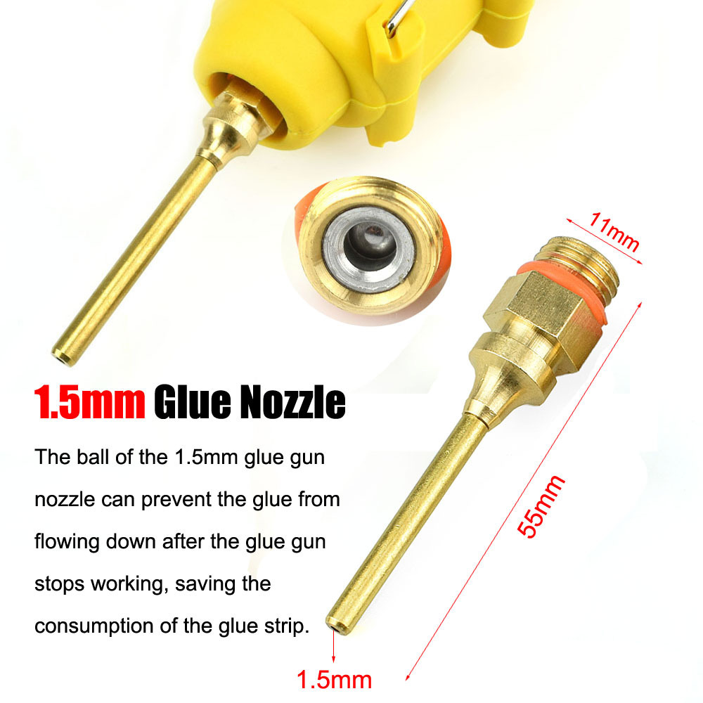 300W Hot Melt Glue Gun EU Plug 220V Smart Temperature Control Glue Gun with Copper Nozzle 11mm Glue Stick Repair Heat Tool