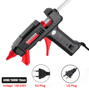 60W/100W Hot Melt Glue Gun with 11mm Glue Sticks EU/US 110-220V Mini Gluegun Fast Heating for Industrial Handmade DIY Tool Kit