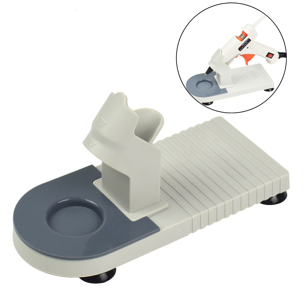 Glue Gun Stand Holder with Non-Stick Pad for 113 7mm Mini Glue Gun School Home Repair Tool