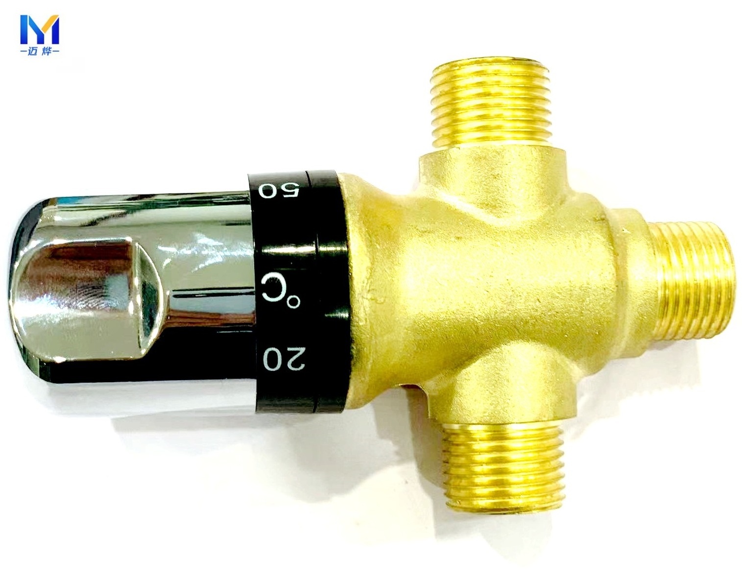 China Supplier 1/2" Brass Water Heater Thermostatic Mixing Valve (temperature Control Valve) 34 Thermostatic Valve For Hot