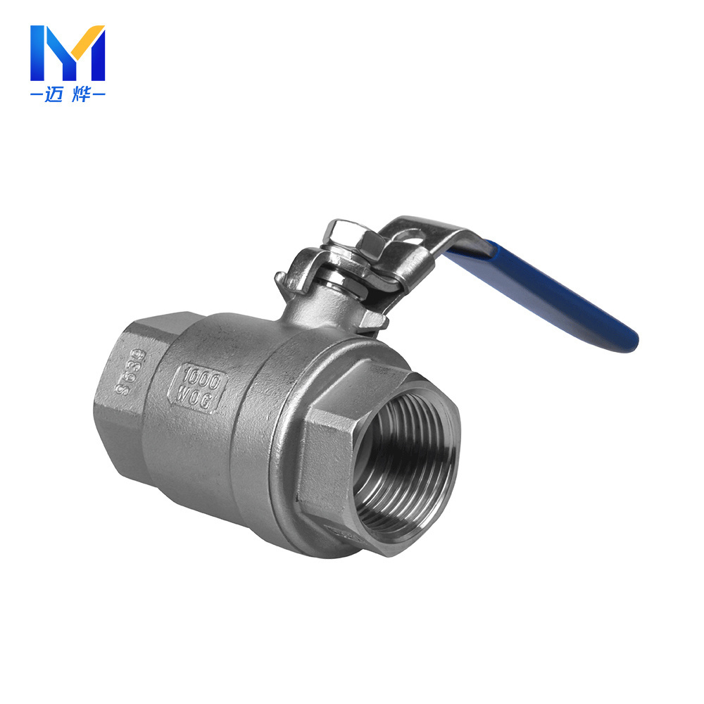 Stainless Steel 304 2pc Floating Ball Valve Threaded Ends 1000wog,316 1000 Psi Two Piece Full Bore Ball Valve