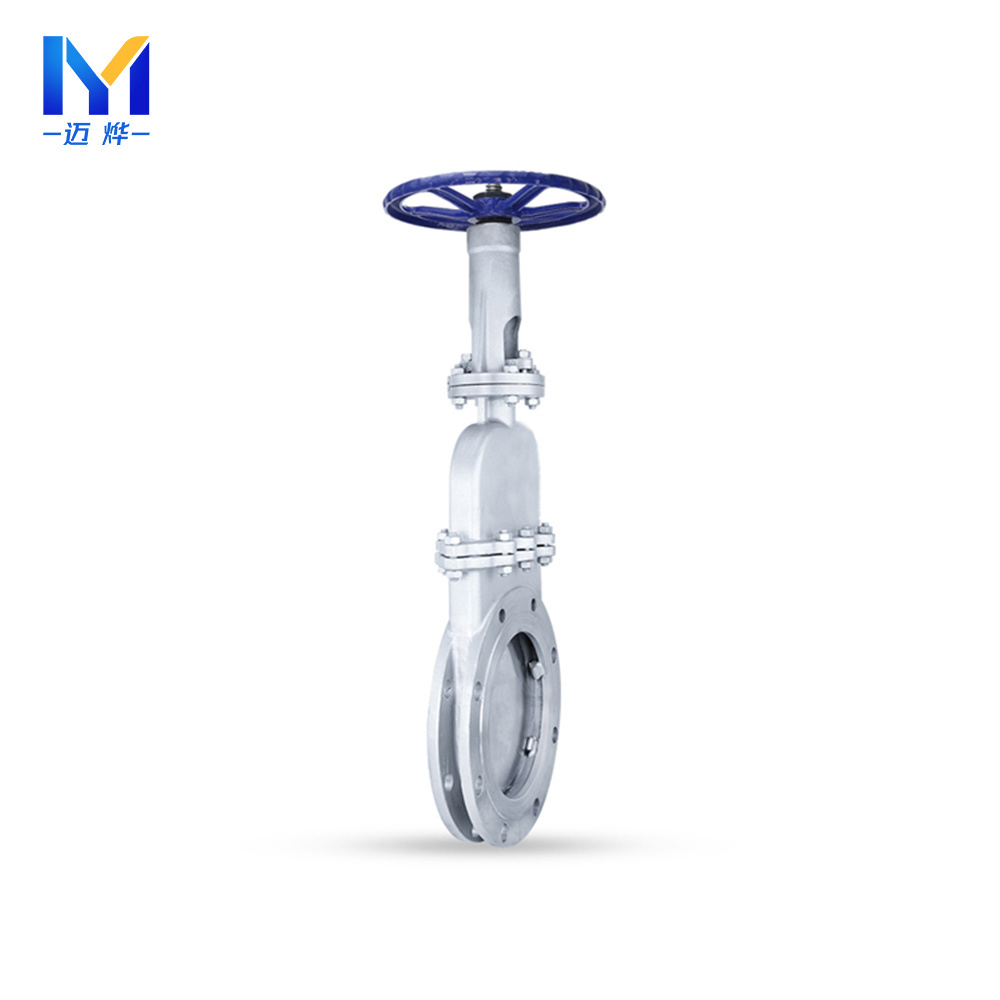 Covna 4 Inch Industry Knife Gate Valve Stainless Steel Wheel Handle Knife Gate Valve Ansi Slurry Knife Gate Valve