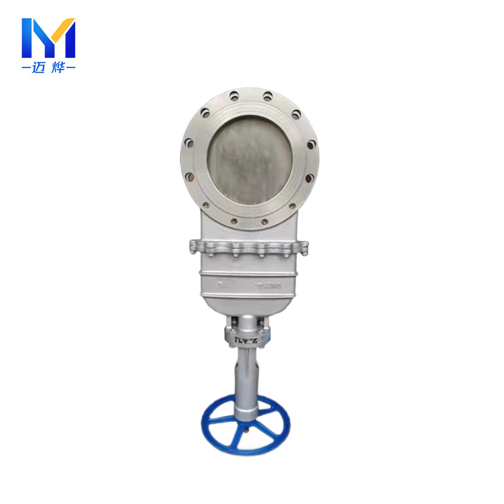 Covna 4 Inch Industry Knife Gate Valve Stainless Steel Wheel Handle Knife Gate Valve Ansi Slurry Knife Gate Valve