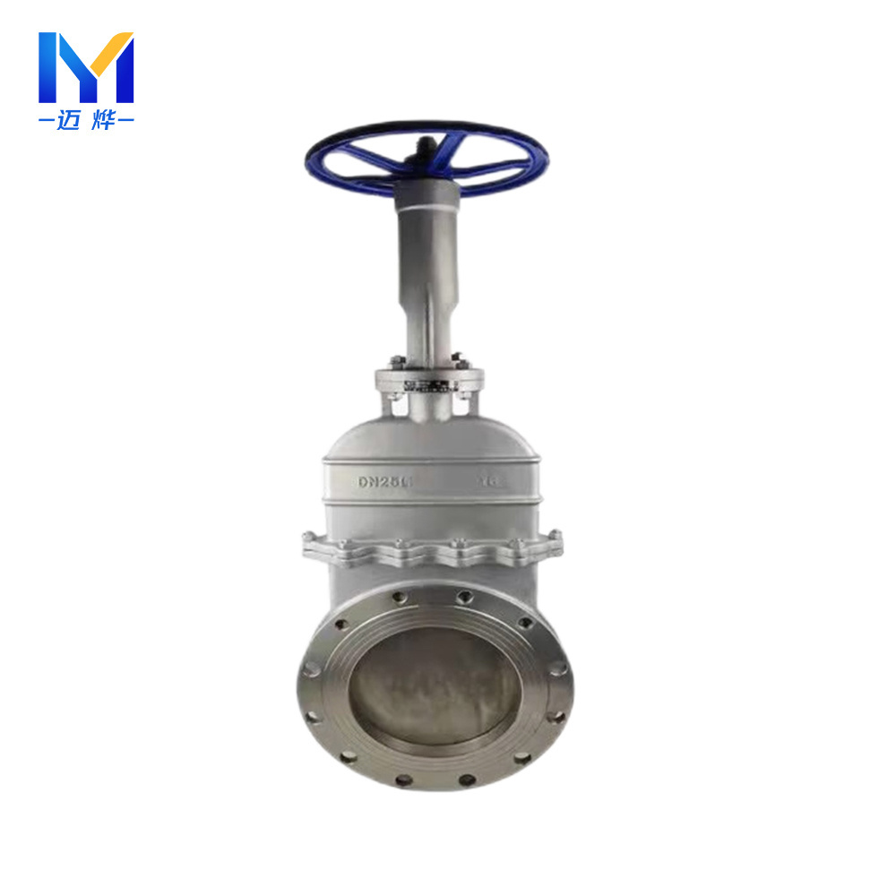 Covna 4 Inch Industry Knife Gate Valve Stainless Steel Wheel Handle Knife Gate Valve Ansi Slurry Knife Gate Valve