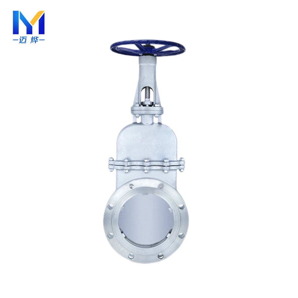 Covna 4 Inch Industry Knife Gate Valve Stainless Steel Wheel Handle Knife Gate Valve Ansi Slurry Knife Gate Valve