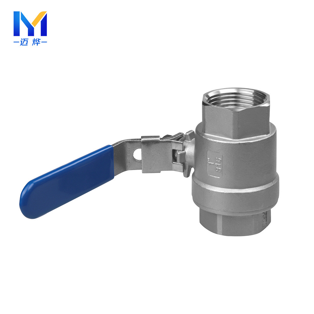 Stainless Steel 304 2pc Floating Ball Valve Threaded Ends 1000wog,316 1000 Psi Two Piece Full Bore Ball Valve