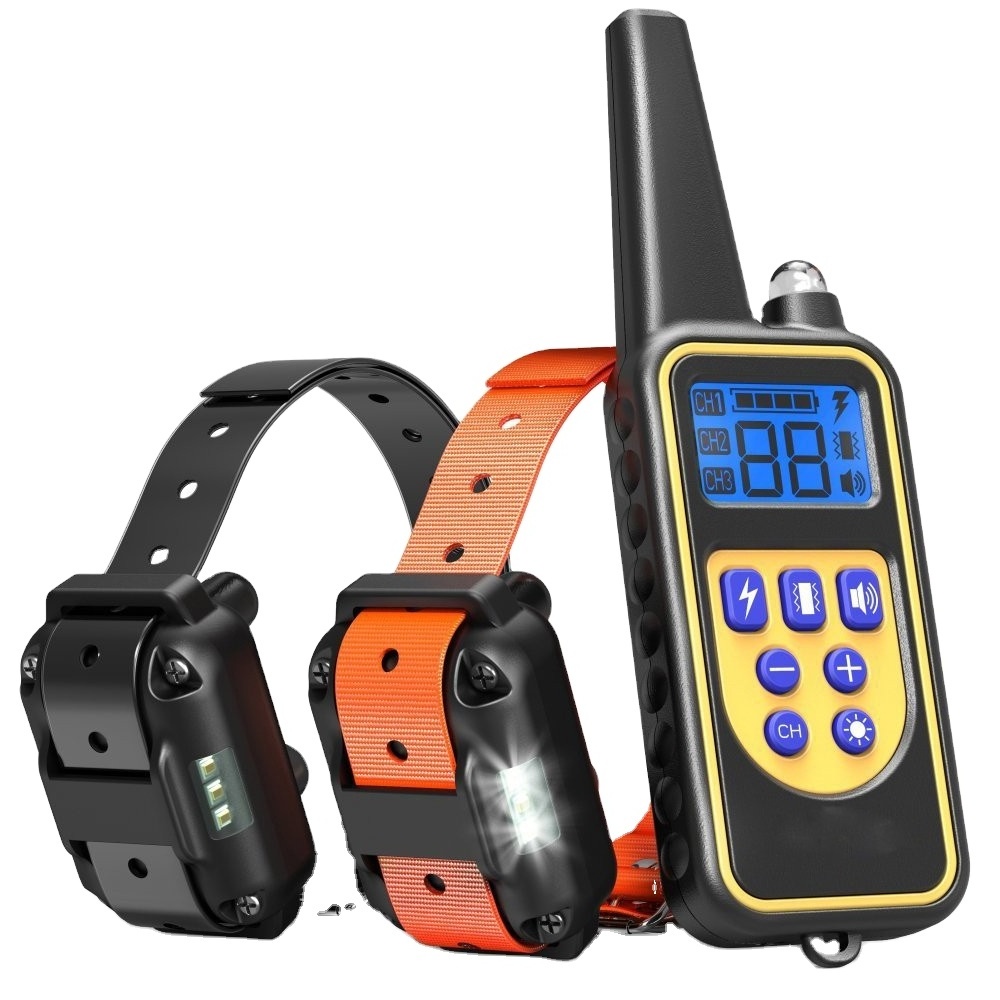 MZ 880 Waterproof Rechargeable Electric Electronic Shock Vibration Voice Pet Dog Training Collar with Remote