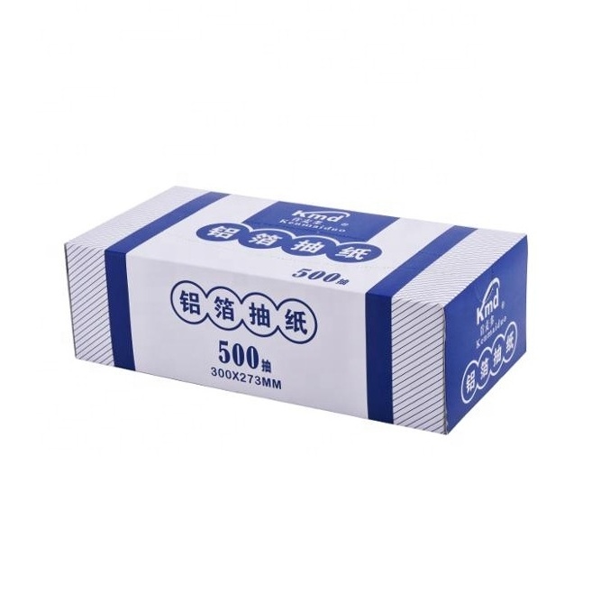 Disposable Healthy Airline Pop up aluminum foil sheet for food packaging