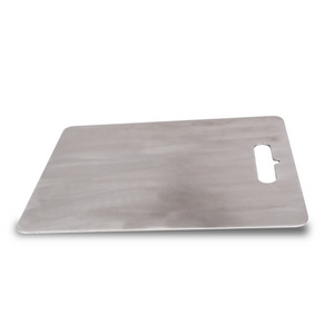 Chef Cutting  Board 304 Stainless Steel Cutting Board with Easy Grip Handle Dishwasher Safe Kitchen Utensil Kitchen tool