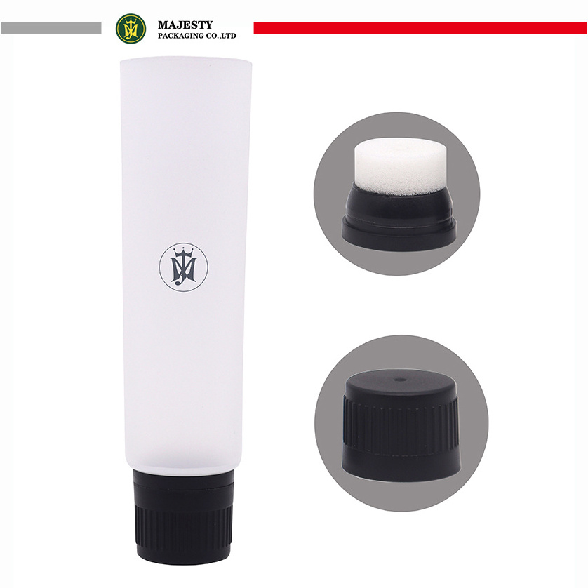 Custom PE Plastic Soft Tube with Sponge Applicator for Shoes Polish for Labeling and Screen Printing